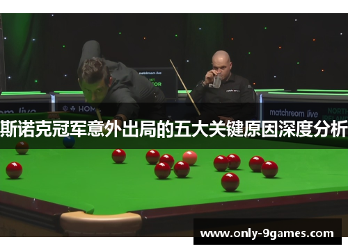 斯诺克冠军意外出局的五大关键原因深度分析